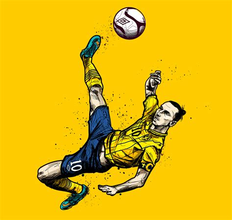 ESPN Zlatan Ibrahimovic illustrations on Behance