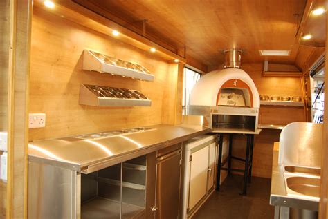 the interior of this pizza van looks professional, especially with that ...