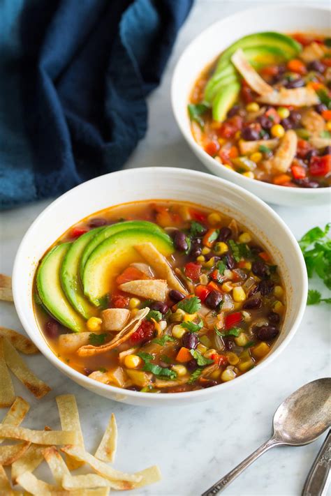 Black Bean Tortilla Soup - Cooking Classy