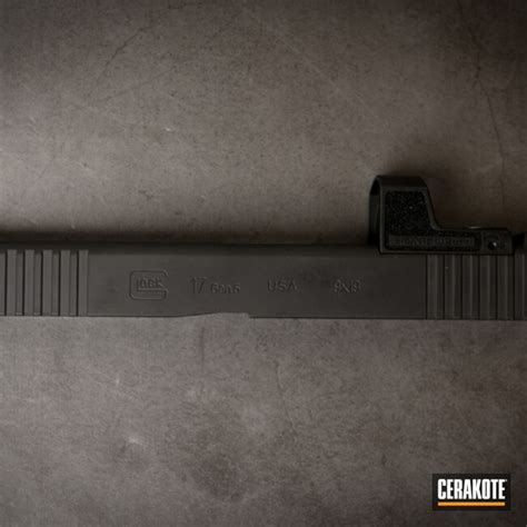 Glock 17 Slide coated in H-190 | Cerakote