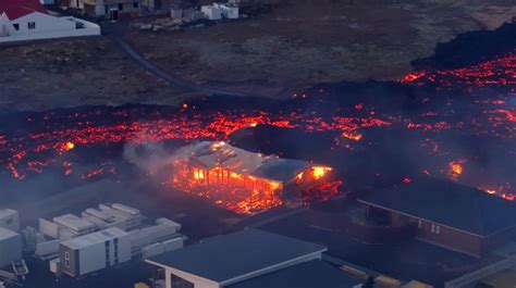 Photos: Lava destroys homes in Iceland’s Grindavik | Volcanoes News | Al Jazeera