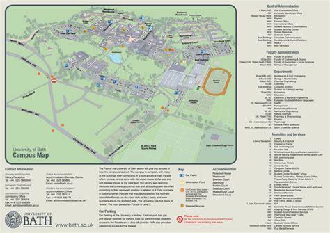 Campus Map - University of Bath