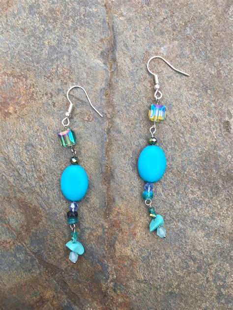 Turquoise Dangle Earrings | Etsy