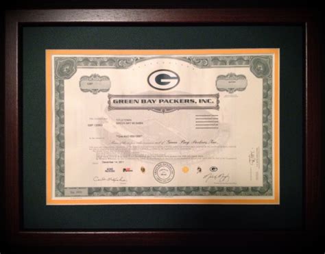 Cherry Frame - Green Bay Packers Stock FrameGreen Bay Packers Stock Frames