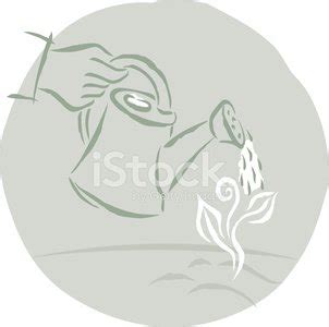 Seedling Being Watered Stock Vector | Royalty-Free | FreeImages