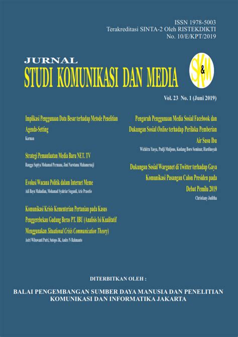 Jurnal Studi Komunikasi dan Media