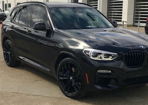 Finished blacking out my X3 M40i - wheels mirrors grill front bumper ...