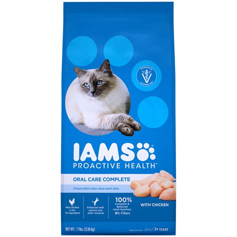 Iams Proactive Health Oral Care Complete with Chicken Adult Dry Cat ...