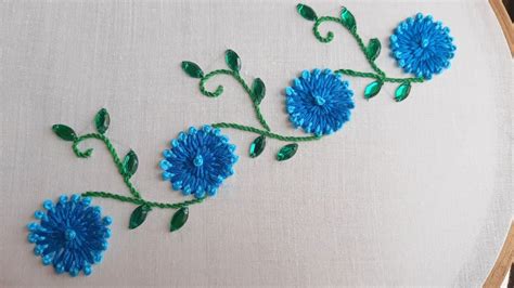 Flower Border Embroidery Designs