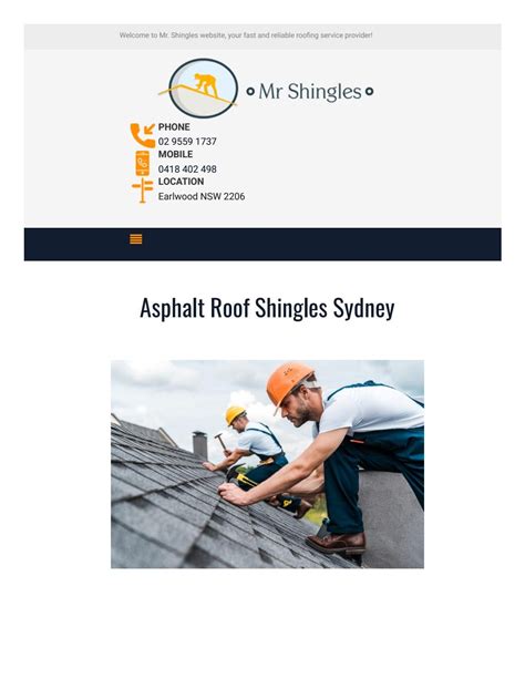 Asphalt Roof Shingles Sydney by mrshingles - Issuu