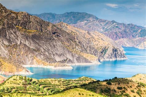 Nurek Reservoir In Tajikistan Stock Image - Image of hydroelectric ...