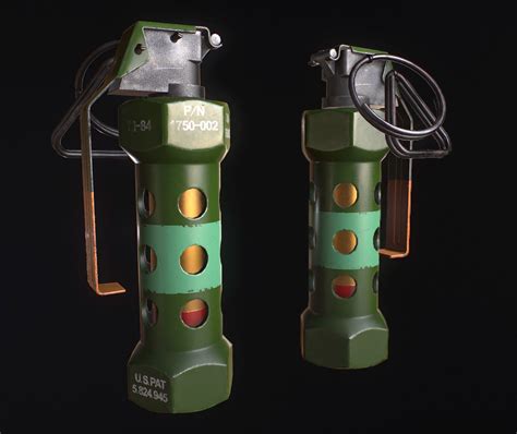 3D model M84 Stun Grenade VR / AR / low-poly | CGTrader