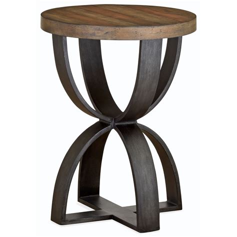 Magnussen Home Bowden T4635-35 Rustic Round Accent Table of Solid Wood | Upper Room Home ...