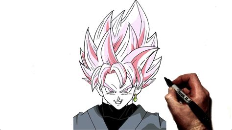 How to Draw Goku Rose | Step By Step | Dragonaball - YouTube