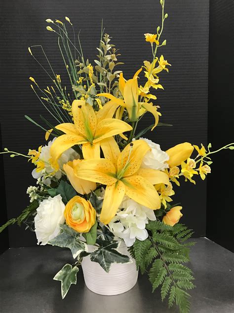 yellow flower arrangements artificial - Such As Large Blogsphere Picture Archive