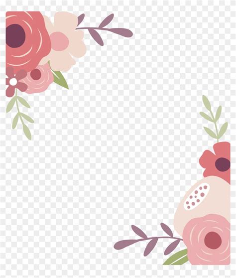 Paper Floral Design Greeting Card Flower - Border Floral Design Paper ...