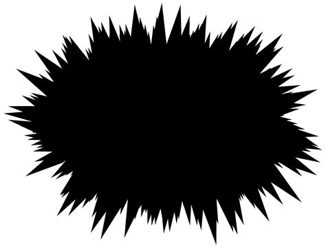 Spiky Black Speech Bubble transparent PNG - StickPNG