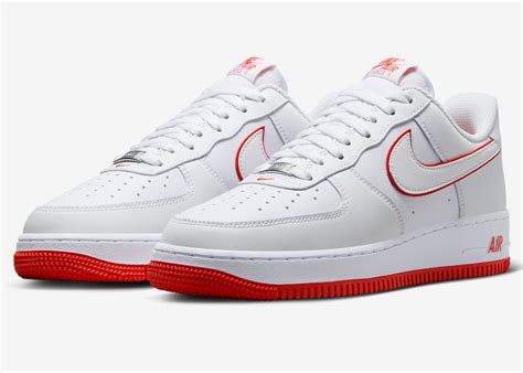 Nike Air Force 1 Low White Picante Red DV0788-102 Release Date | SneakerFiles