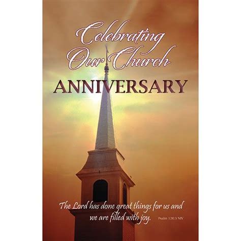 Bulletin-Church Anniversary (Pkg-100) | Church bulletin, Church event planning, Pastor anniversary