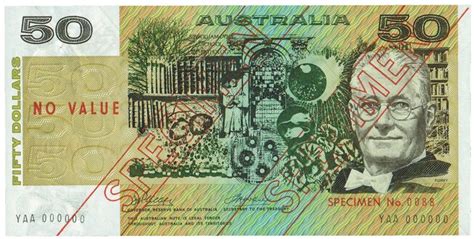 Australian 50 Dollar Note - Collectible Banknote