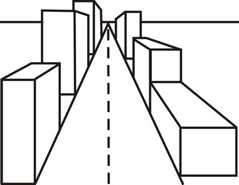 Simple One Point Perspective Drawing | Free download on ClipArtMag