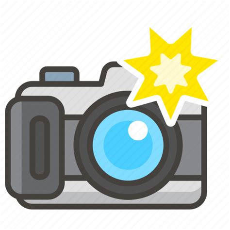 1f4f8, camera, flash, with icon - Download on Iconfinder