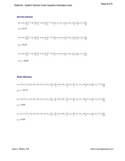 Mathcad explicit solution cubic equation examples | PDF