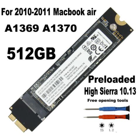 NEW Apple SSD Upgrade 512GB SSD For MacBook Air 11" A1370 13" A1369 ...