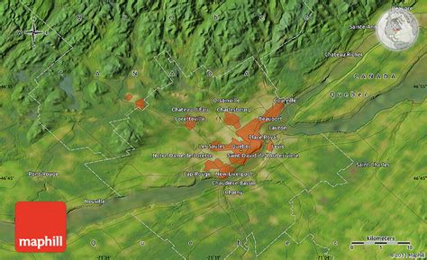 Satellite Map of Charlesbourg