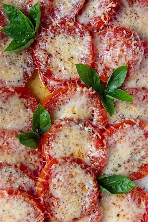 Cheesy Baked Tomatoes (in 10 minutes!) with Cheese - Quick Broiled or Baked Tomato Slices