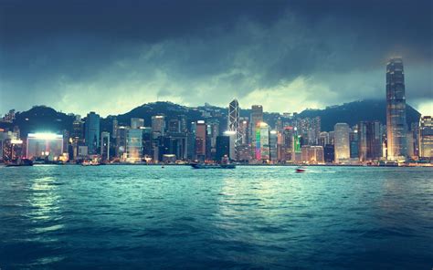 Hong Kong Skyline Wallpapers - Top Free Hong Kong Skyline Backgrounds ...