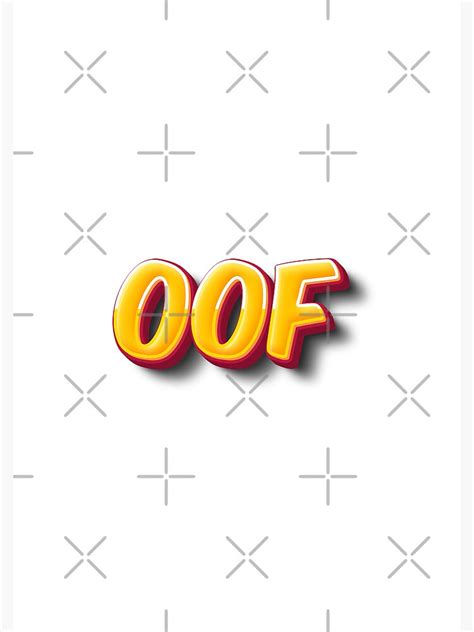 "Oof Roblox death sound | Oof sticker | Meme Designs | Oof Design ...