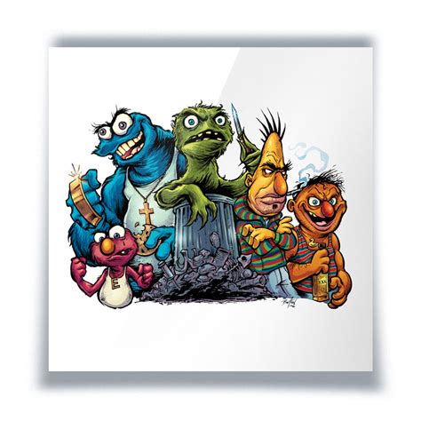 Sesame Street Gang Art Print - Flyland Designs, Freelance Illustration ...