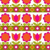 Danish_Tulip Pink by aliceapple, click to purchase fabric | Vintage patterns, Butterfly print ...