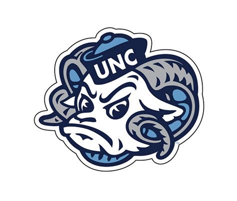 UNC Mascot Rameses Face Decal Sticker – Shrunken Head