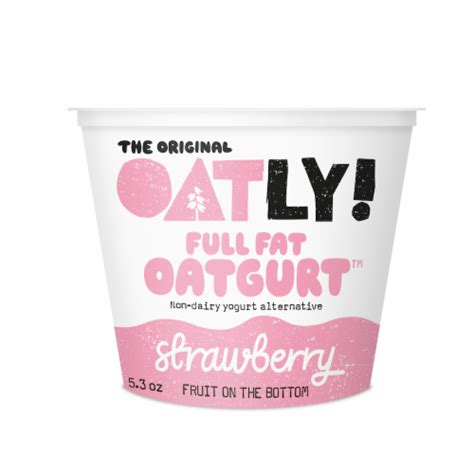 Oatly Full Fat Strawberry Oatgurt Yogurt, 5.3 oz - Harris Teeter