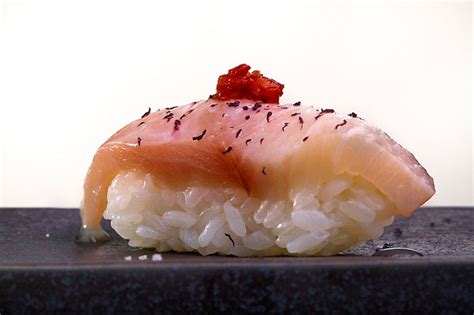 Food Photography: Yellowtail with yuzo kosho and shiso salt, Imoto at Buccan, Palm Beach - South ...