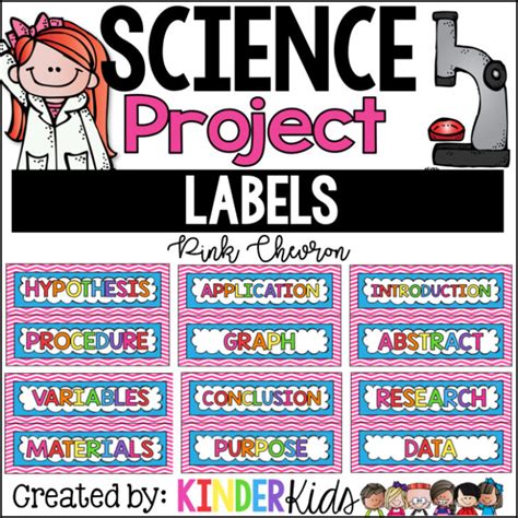 Printable Science Project Labels - Printable Word Searches