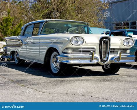 1958 Ford Edsel stock image. Image of vintage, cylinder - 5434285