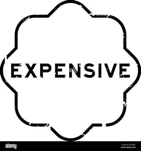Grunge black expensive word rubber seal stamp on white background Stock Vector Image & Art - Alamy