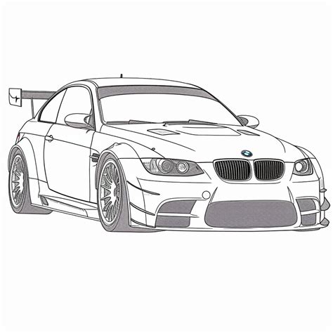 BMW car 26 coloring page