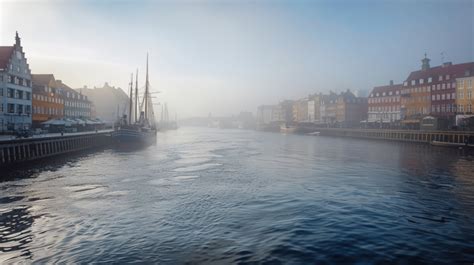 Copenhagen Nyhavn Harbor Scenery Background, Architecture, Europe, Denmark Background Image And ...