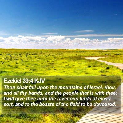 Ezekiel 39 Scripture Images - Ezekiel Chapter 39 KJV Bible Verse Pictures