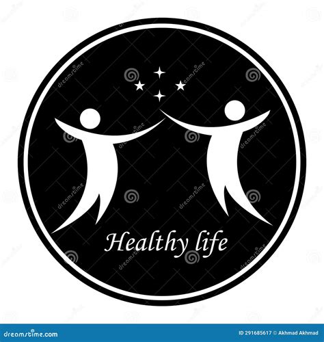 Healthy Living Logo stock illustration. Illustration of leaf - 291685617