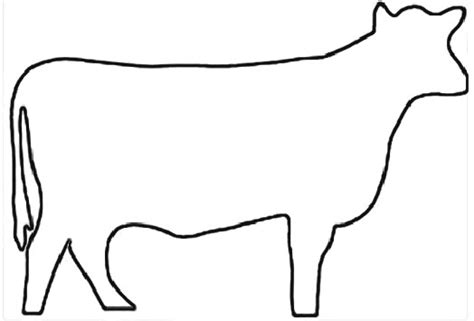 Outline Cow - ClipArt Best