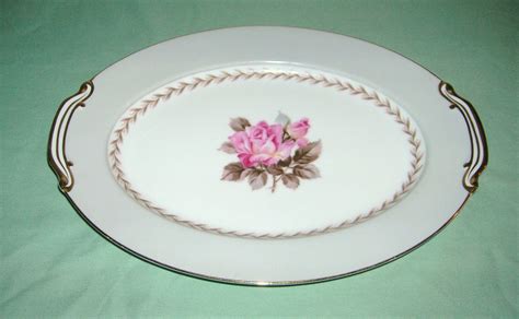 Items similar to Vintage Noritake China, Oval Serving Platter, Rosemont ...