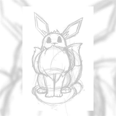 Gigantamax Eevee Sketch by DrawingByTheBook on Newgrounds