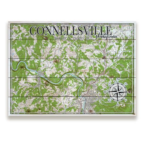 Connellsville, PA Pallet Map – MapMom