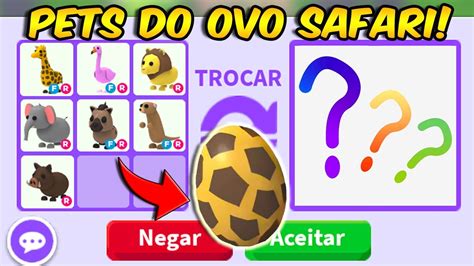 TROCANDO TODOS OS PETS DO OVO DE SAFÁRI (SAFARI EGG)! Adopt Me! - YouTube