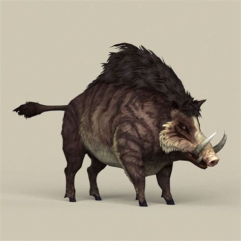 Game Ready Fantasy Boar | Creature concept art, Fantasy creatures, Boar